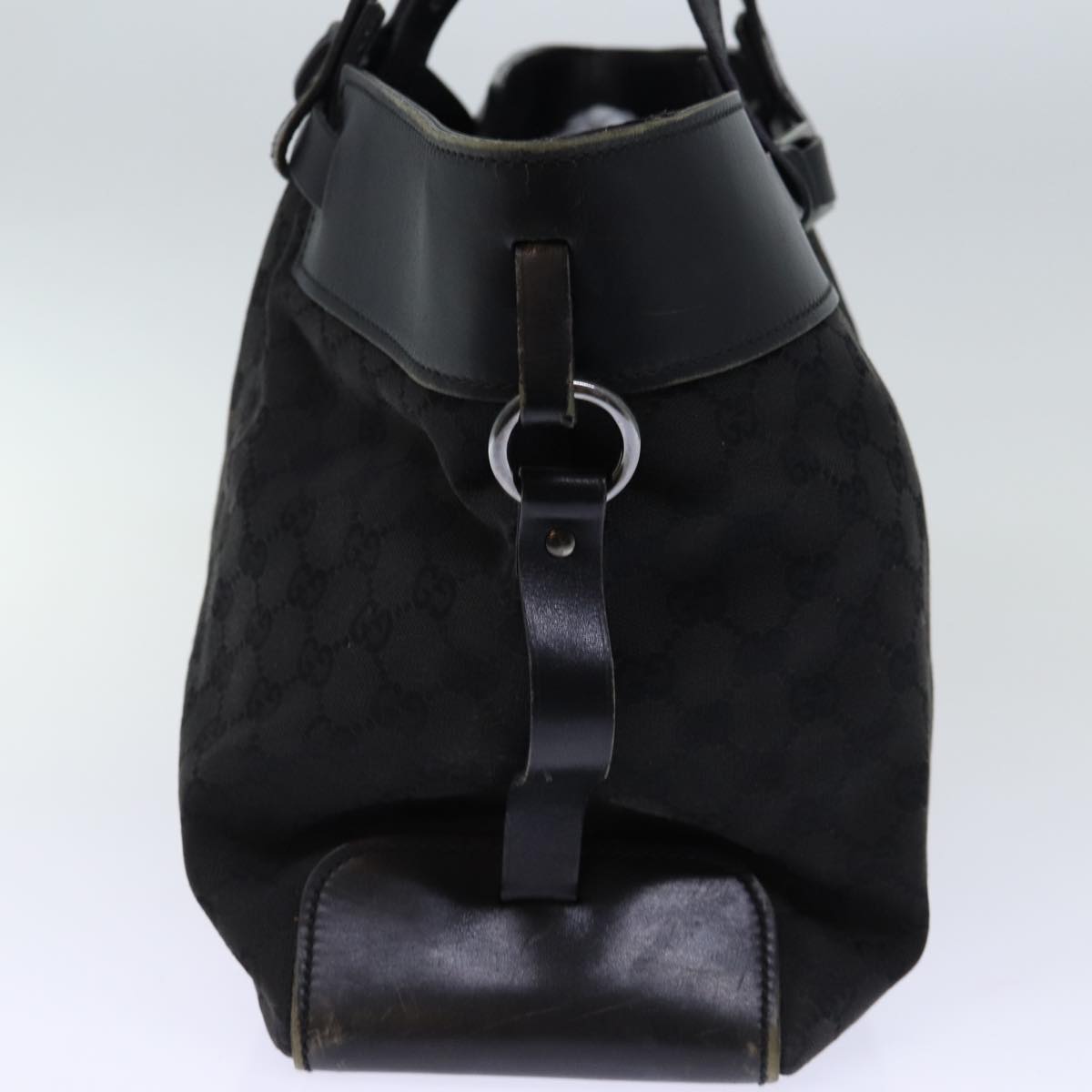 GUCCI GG Canvas Hand Bag Black ar11879