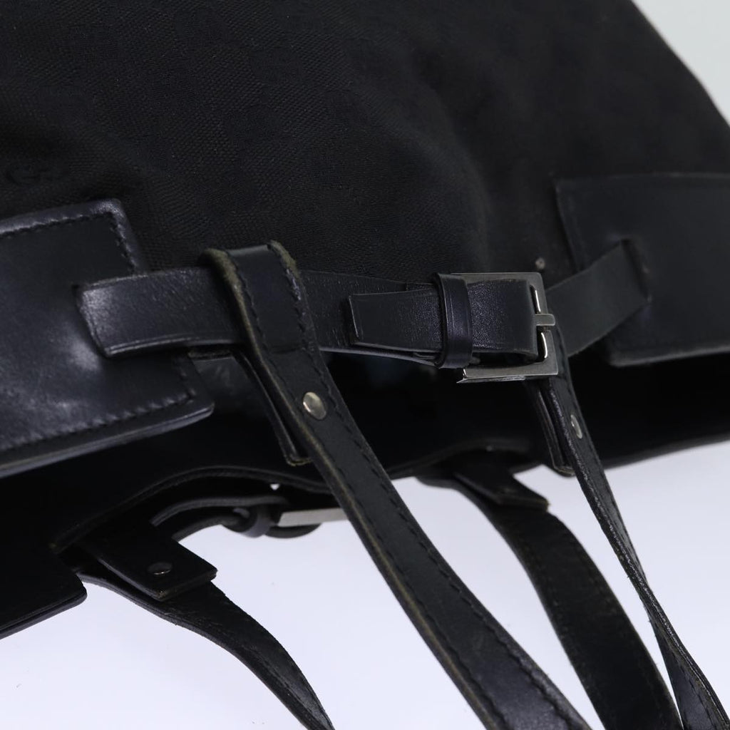 GUCCI GG Canvas Hand Bag Black ar11879