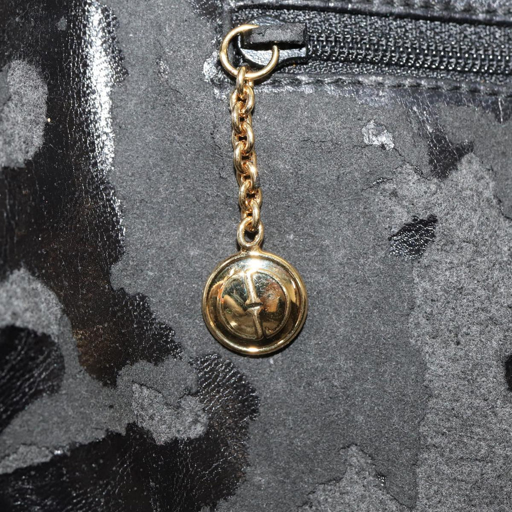GUCCI Bamboo Hand Bag Leather Black 000 1186 0289 ar11883