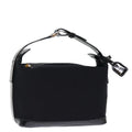 GUCCI Bamboo Hand Bag Nylon Black ar11884