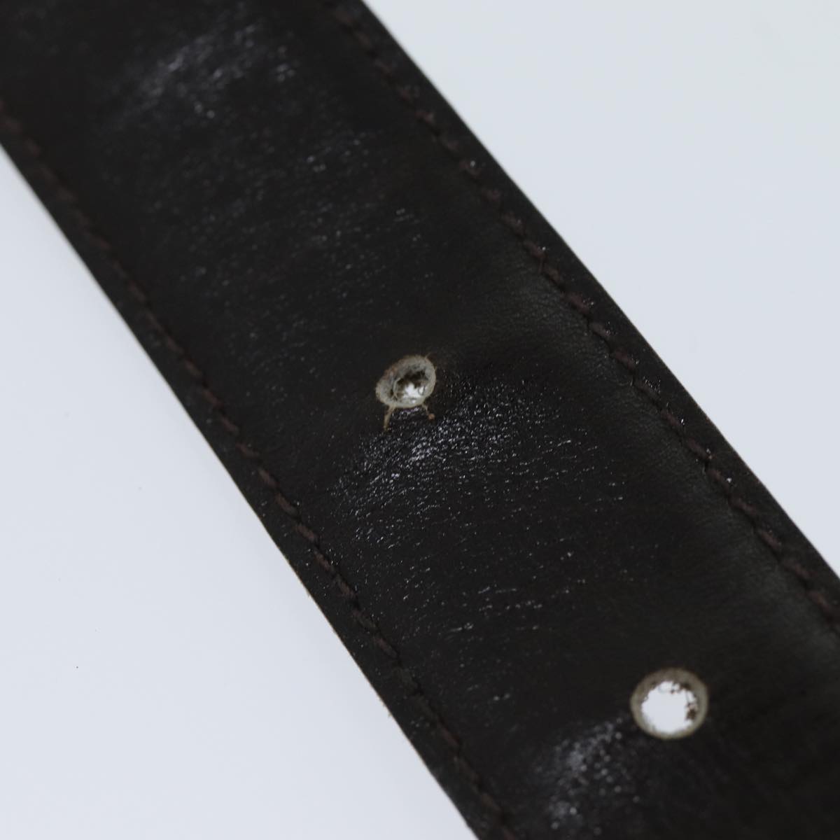 GUCCI Belt Leather 32.3"" Black ar11920B