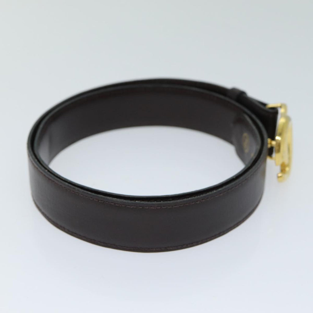 GUCCI Belt Leather 32.3"" Black ar11920B