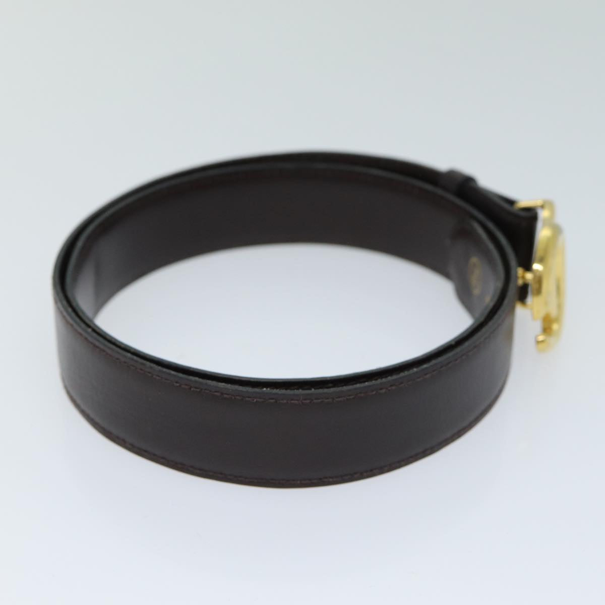 GUCCI Belt Leather 32.3"" Black ar11920B