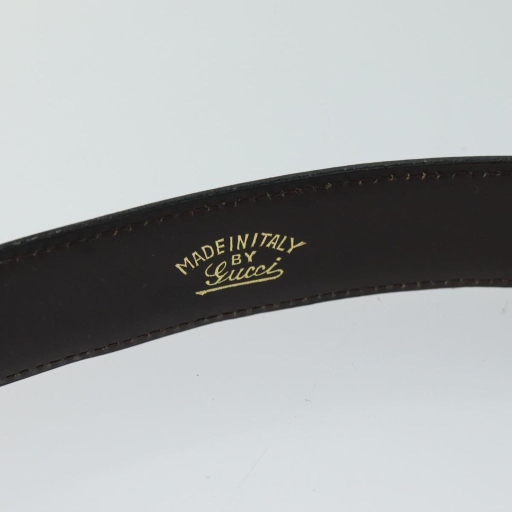 GUCCI Belt Leather 32.3"" Black ar11920B