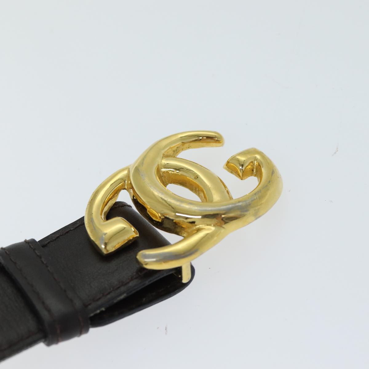GUCCI Belt Leather 32.3"" Black ar11920B