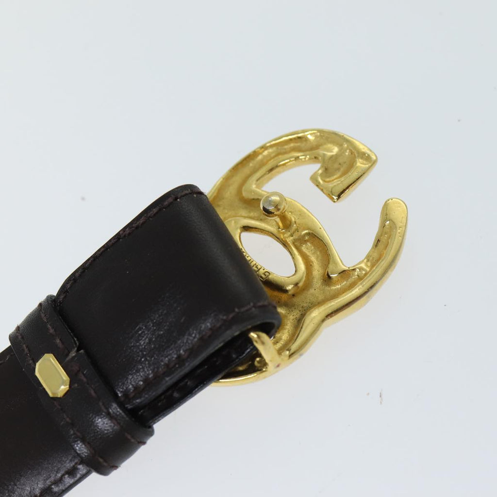 GUCCI Belt Leather 32.3"" Black ar11920B