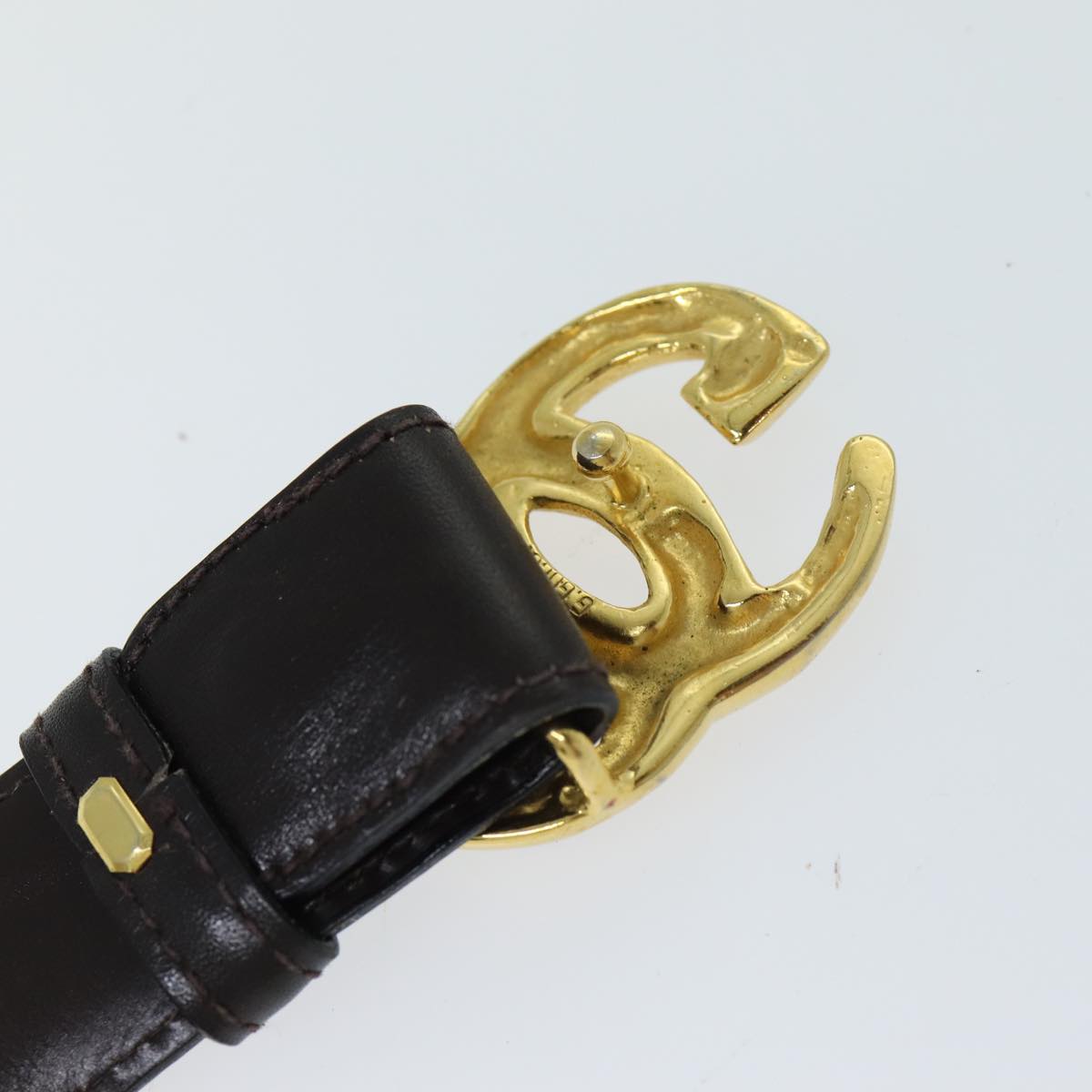 GUCCI Belt Leather 32.3"" Black ar11920B