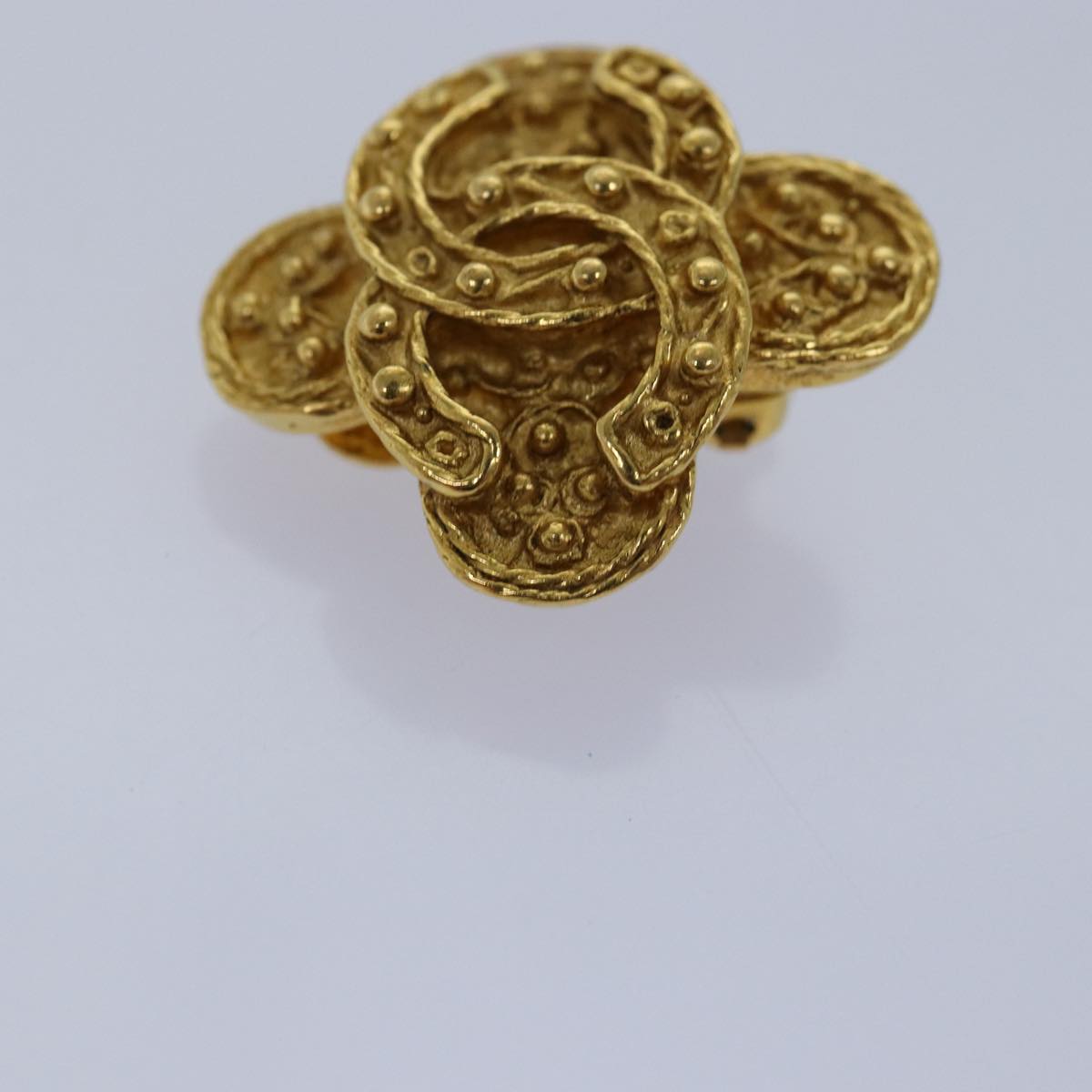 CHANEL COCO Mark Earring metal Gold CC ar11932B