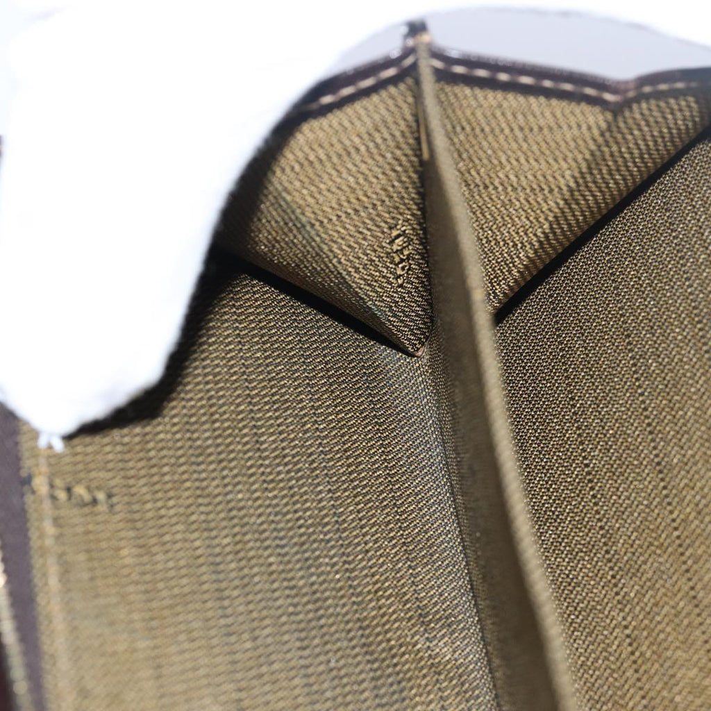 FENDI Zucca Canvas Wallet Black Brown ar11965