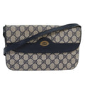 GUCCI GG Supreme Shoulder Bag PVC Leather Navy 004 106 0024 ar11976
