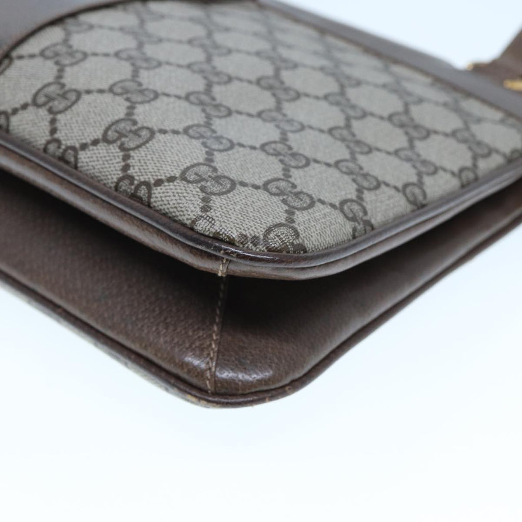 GUCCI GG Supreme Hand Bag PVC Beige 86 02 021 ar11979