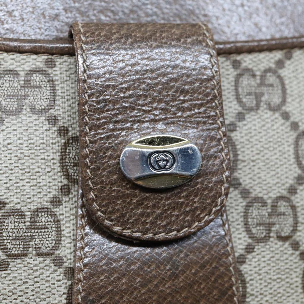 GUCCI GG Supreme Hand Bag PVC Beige 86 02 021 ar11979