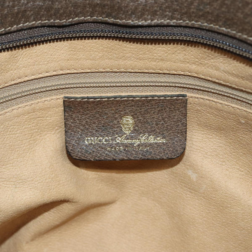 GUCCI GG Supreme Hand Bag PVC Beige 86 02 021 ar11979