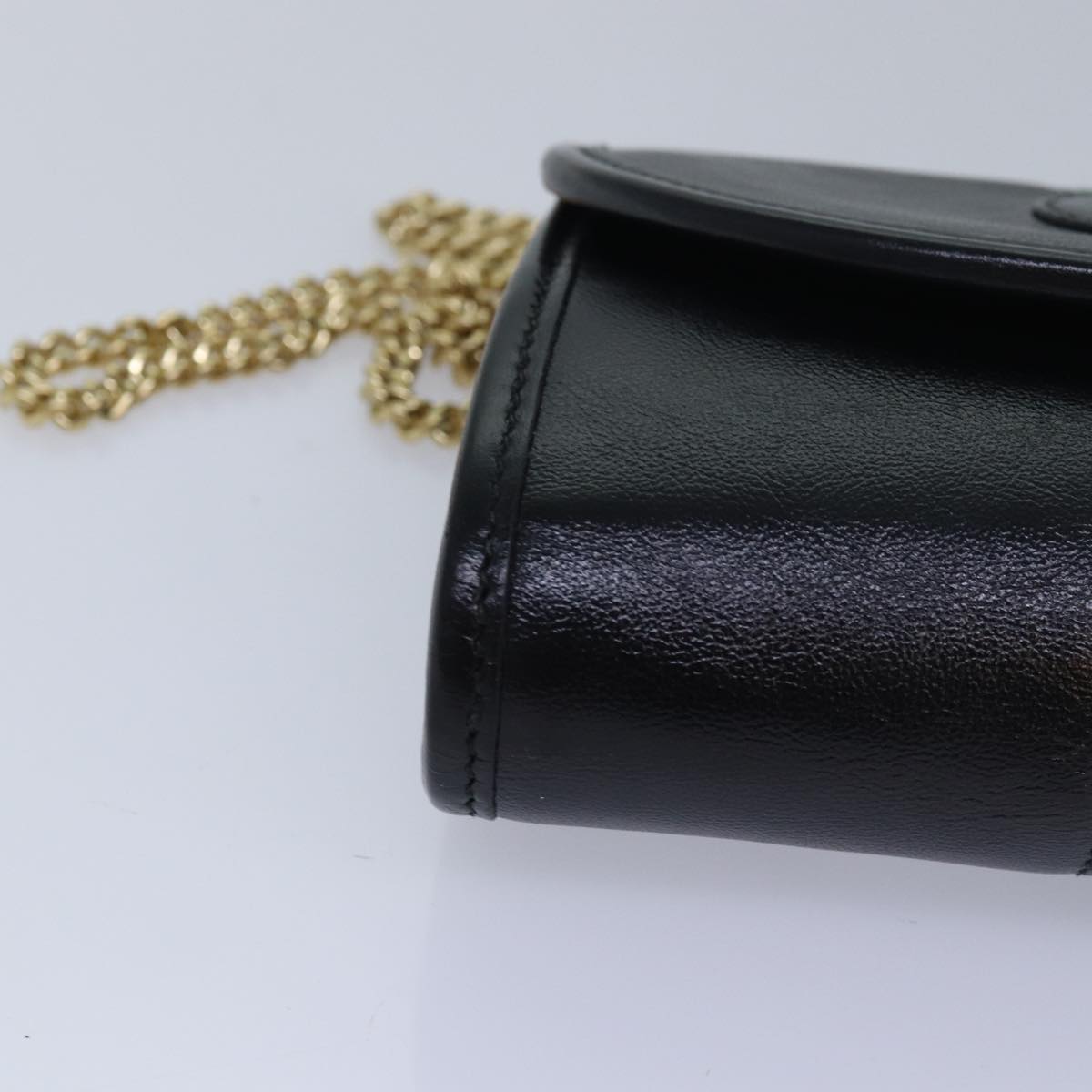 GUCCI Raja Ophidia Web Sherry Line Chain Bag Leather Black 573797 ar12088