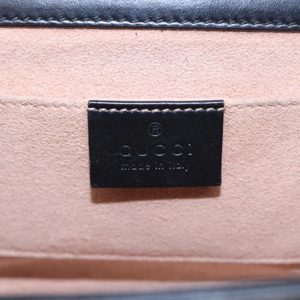 GUCCI Padlock GG Supreme Chain Shoulder Bag PVC Beige 432182 ar12095