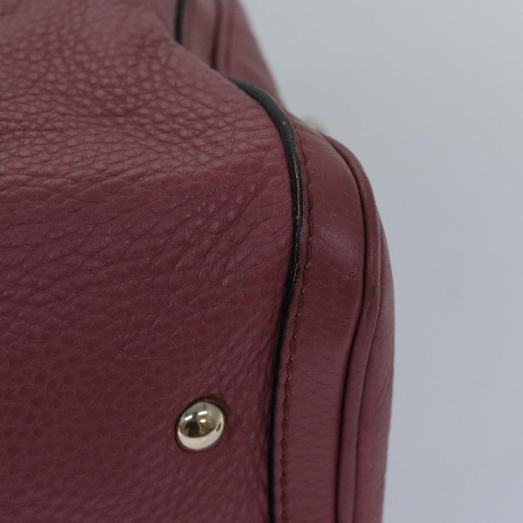GUCCI Boston Bag Leather Pink 247205 ar12100