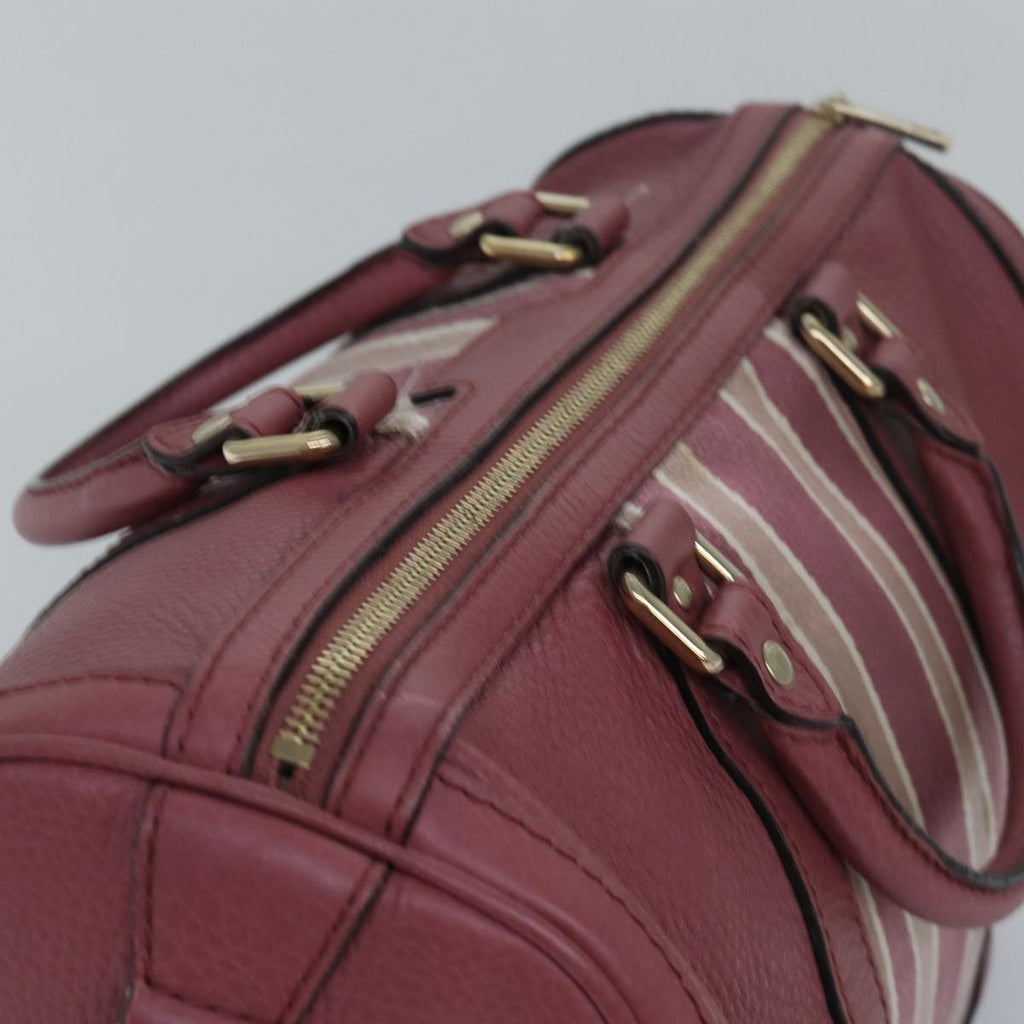 GUCCI Boston Bag Leather Pink 247205 ar12100