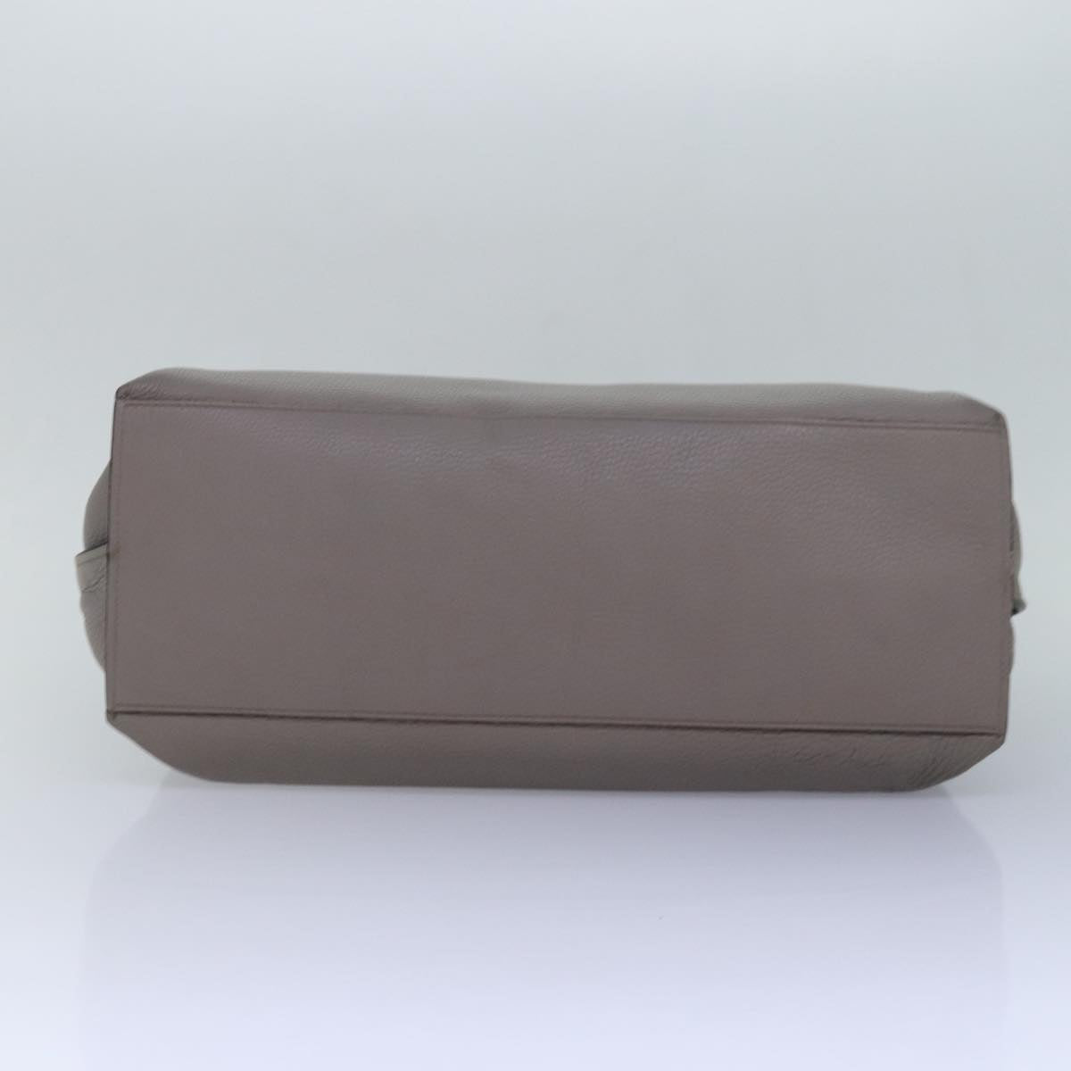 GUCCI Bamboo Daily Hand Bag Leather 2way Gray 370830 ar12107