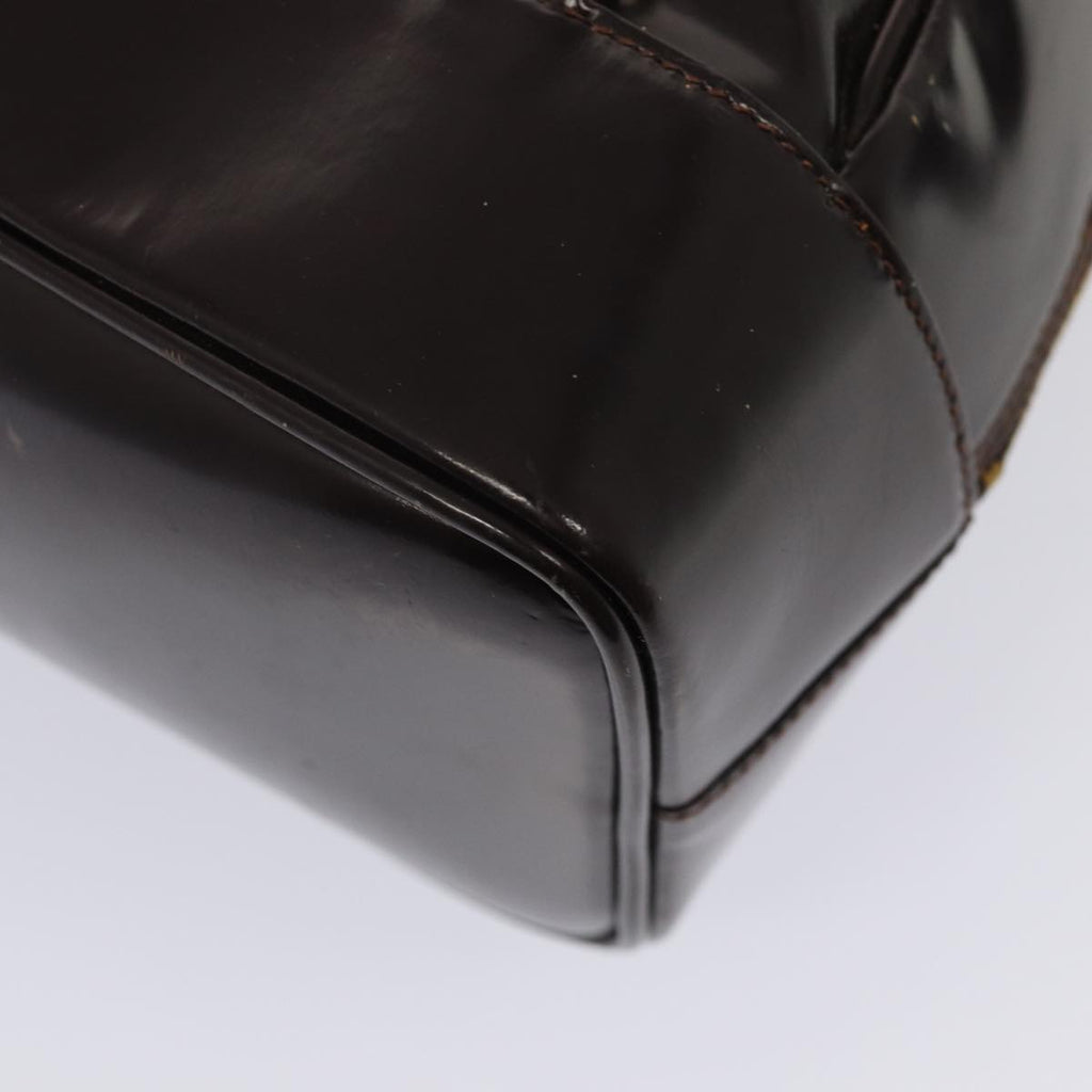 GUCCI Bamboo Body Bag Enamel Brown 003 2113 0027 ar12113