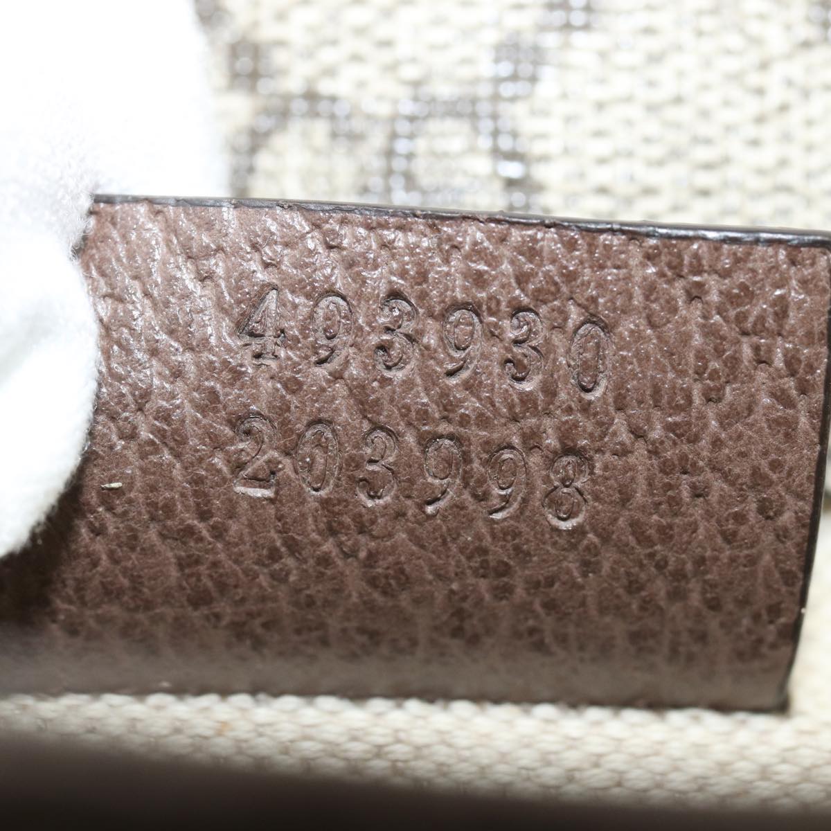 GUCCI GG Supreme Web Sherry Line Waist bag Neo Vintage Beige 493930 ar12117