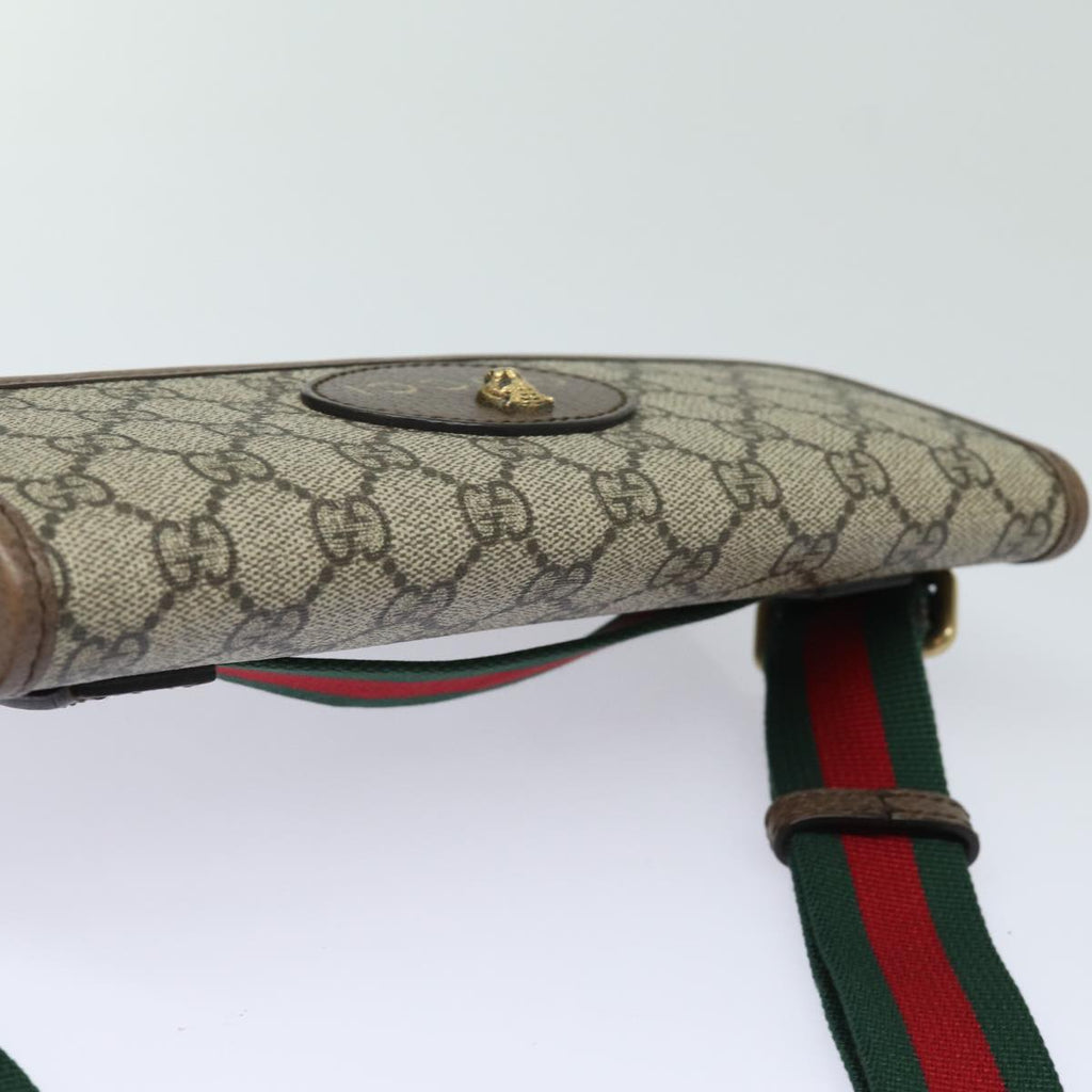GUCCI GG Supreme Web Sherry Line Waist bag Neo Vintage Beige 493930 ar12117