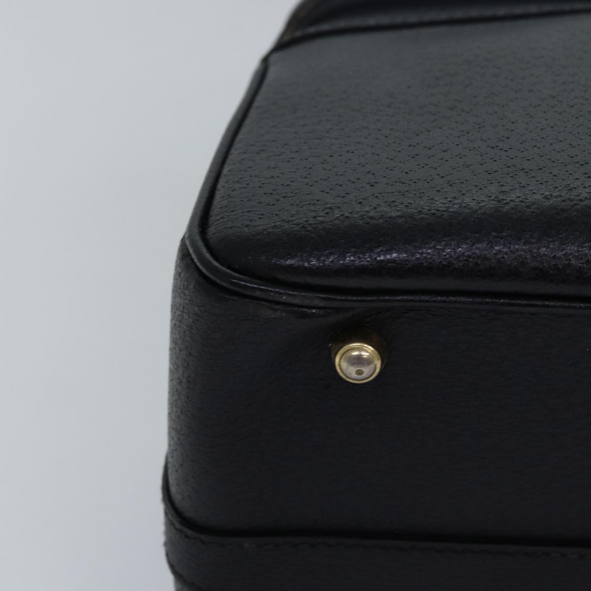 GUCCI Bamboo Vanity Hand Bag Leather 2way Black 013 2122 2491 ar12149