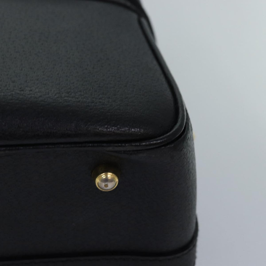 GUCCI Bamboo Vanity Hand Bag Leather 2way Black 013 2122 2491 ar12149