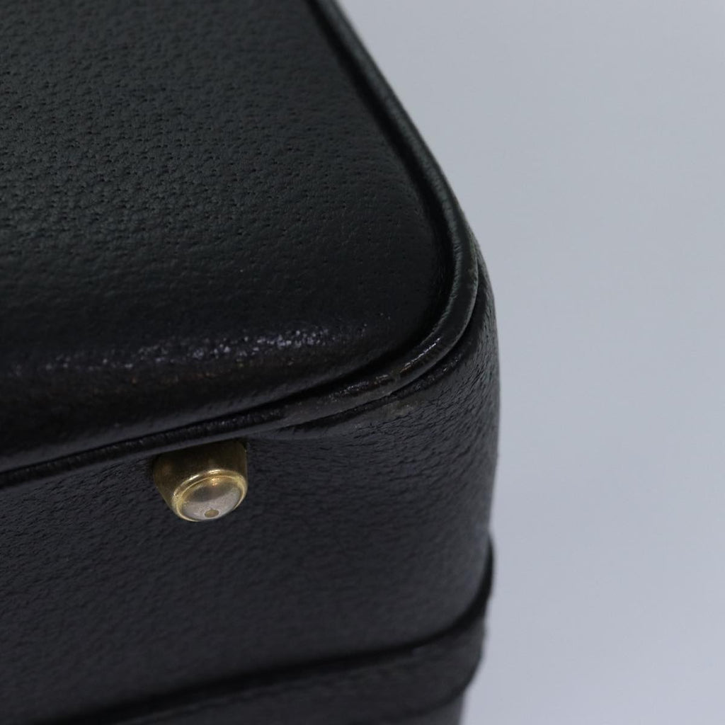 GUCCI Bamboo Vanity Hand Bag Leather 2way Black 013 2122 2491 ar12149
