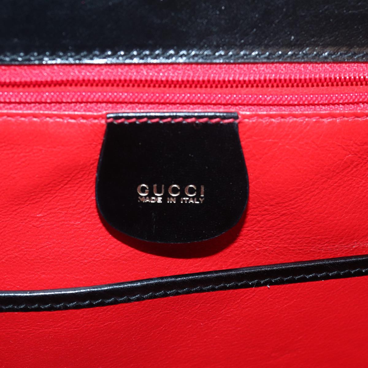 GUCCI Bamboo Hand Bag Leather Black 000 1951 0633 ar12165A