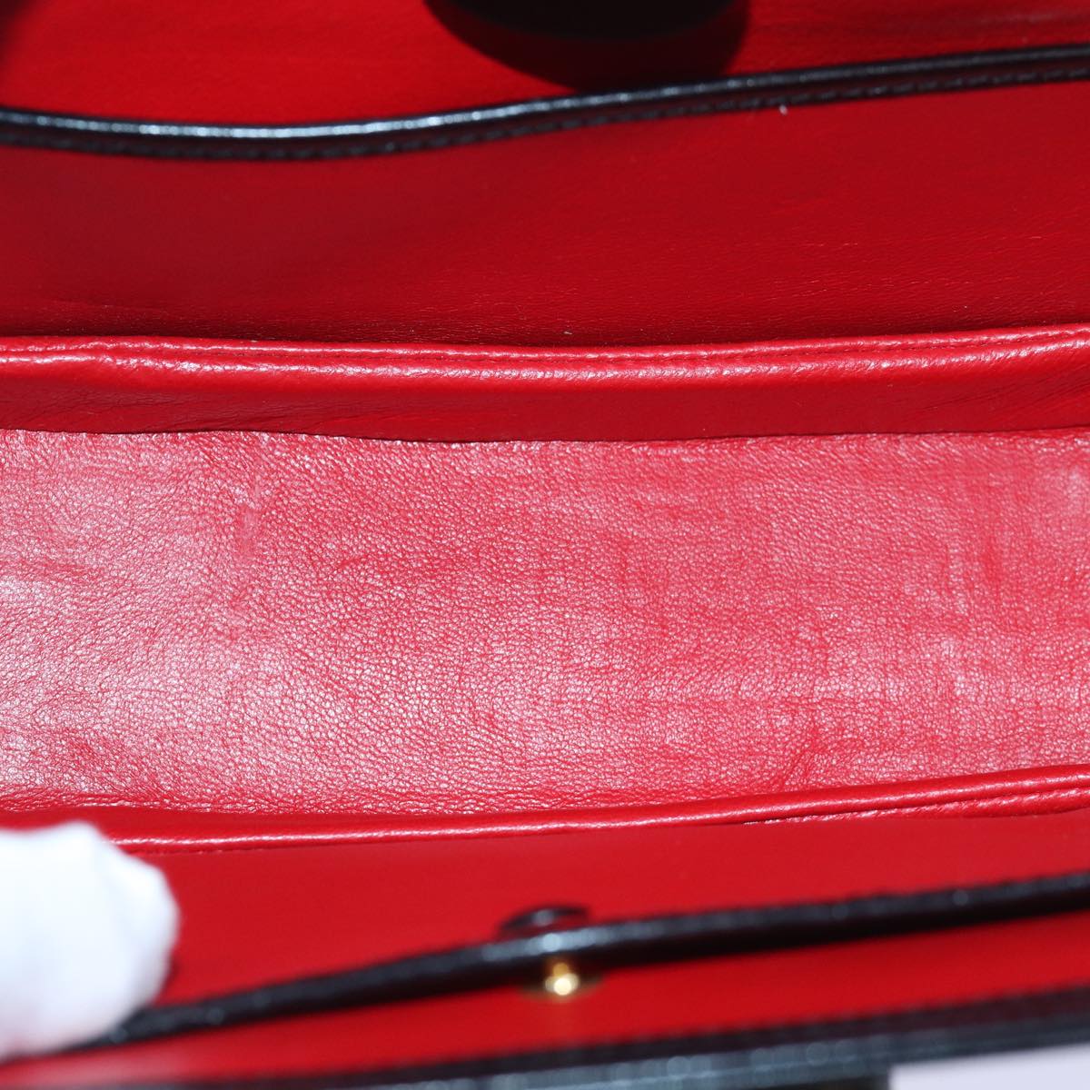 GUCCI Bamboo Hand Bag Leather Black 000 1951 0633 ar12165A