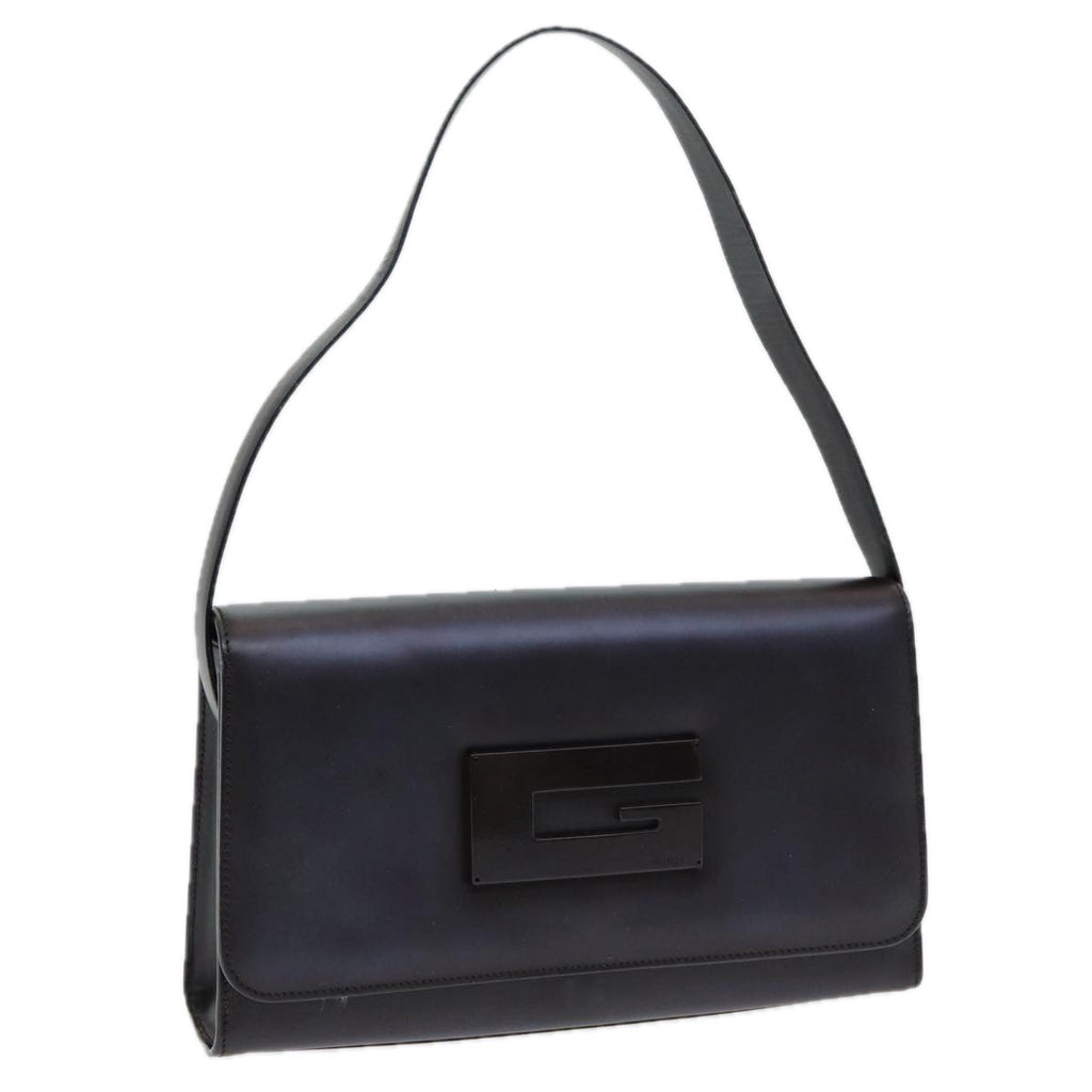 GUCCI Hand Bag Leather Black 001 3063 ar12166