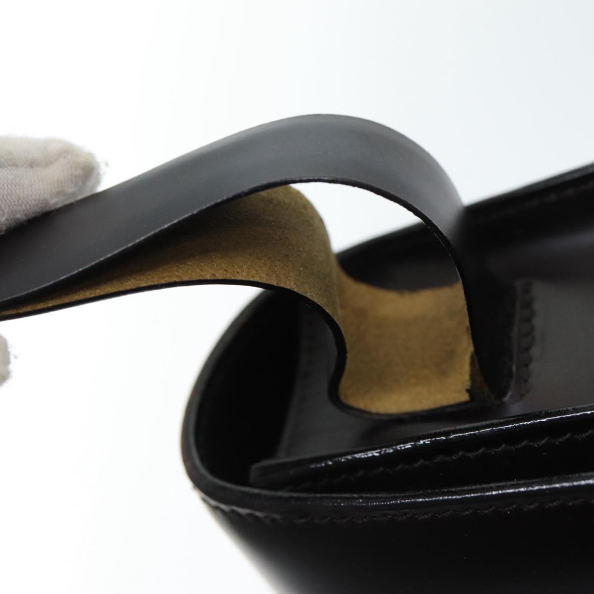 GUCCI Hand Bag Leather Black 001 3063 ar12166