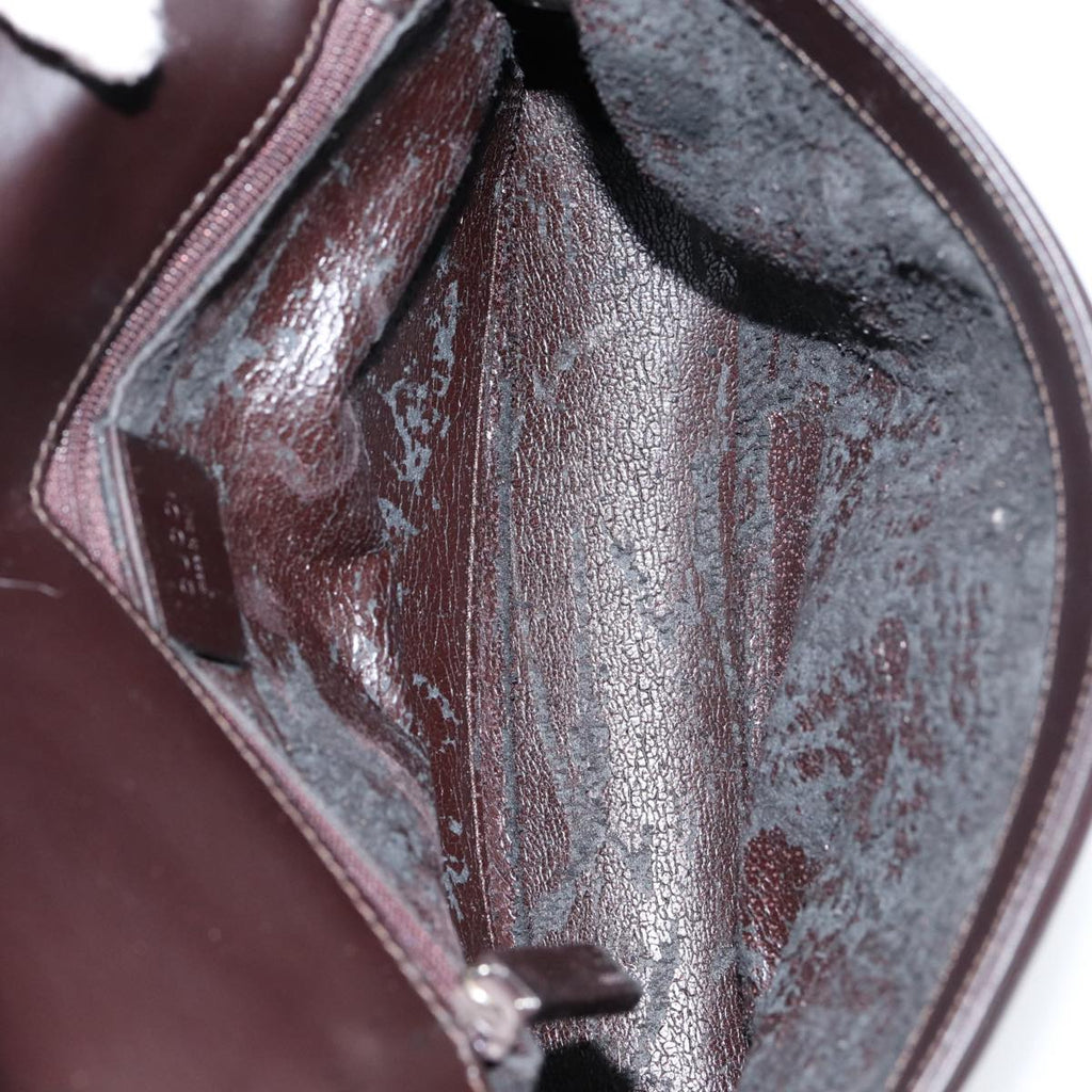 GUCCI Hand Bag Leather Black 001 3063 ar12166