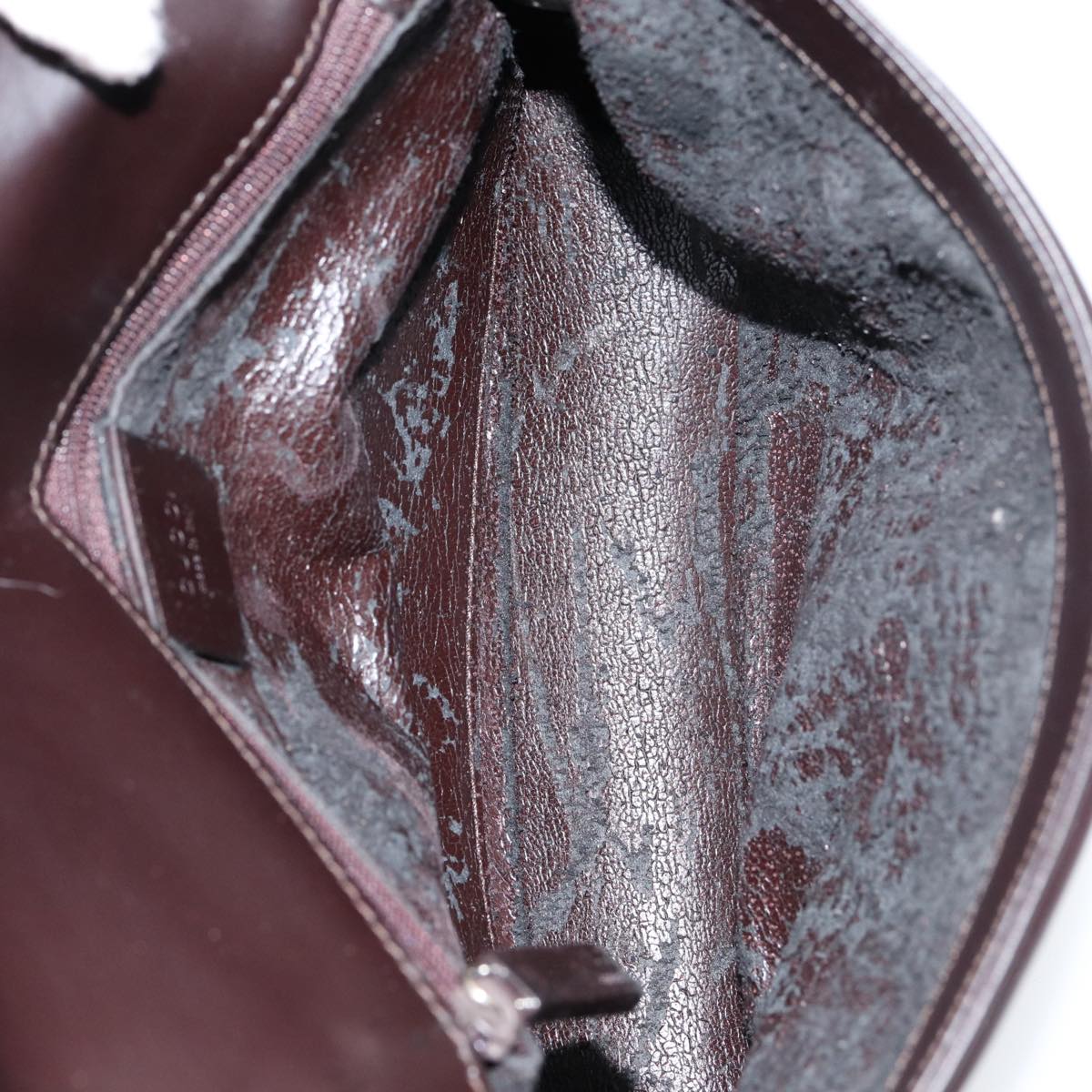 GUCCI Hand Bag Leather Black 001 3063 ar12166