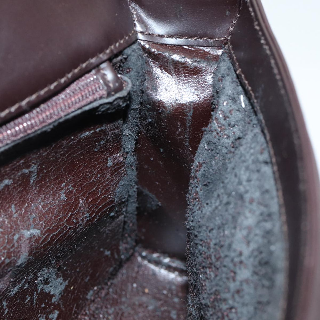 GUCCI Hand Bag Leather Black 001 3063 ar12166