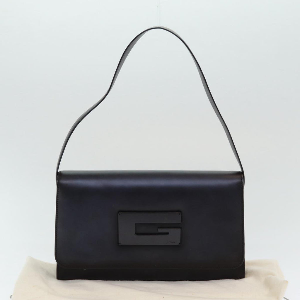 GUCCI Hand Bag Leather Black 001 3063 ar12166