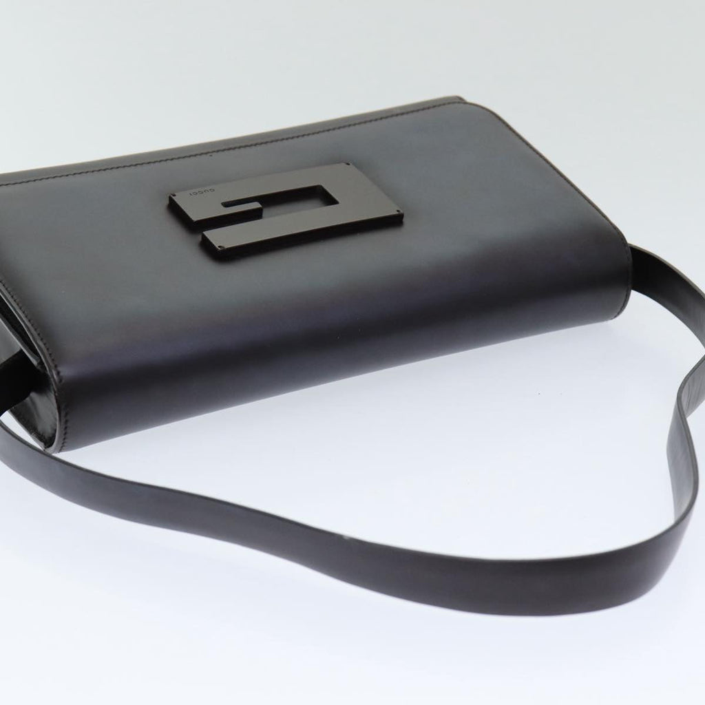 GUCCI Hand Bag Leather Black 001 3063 ar12166