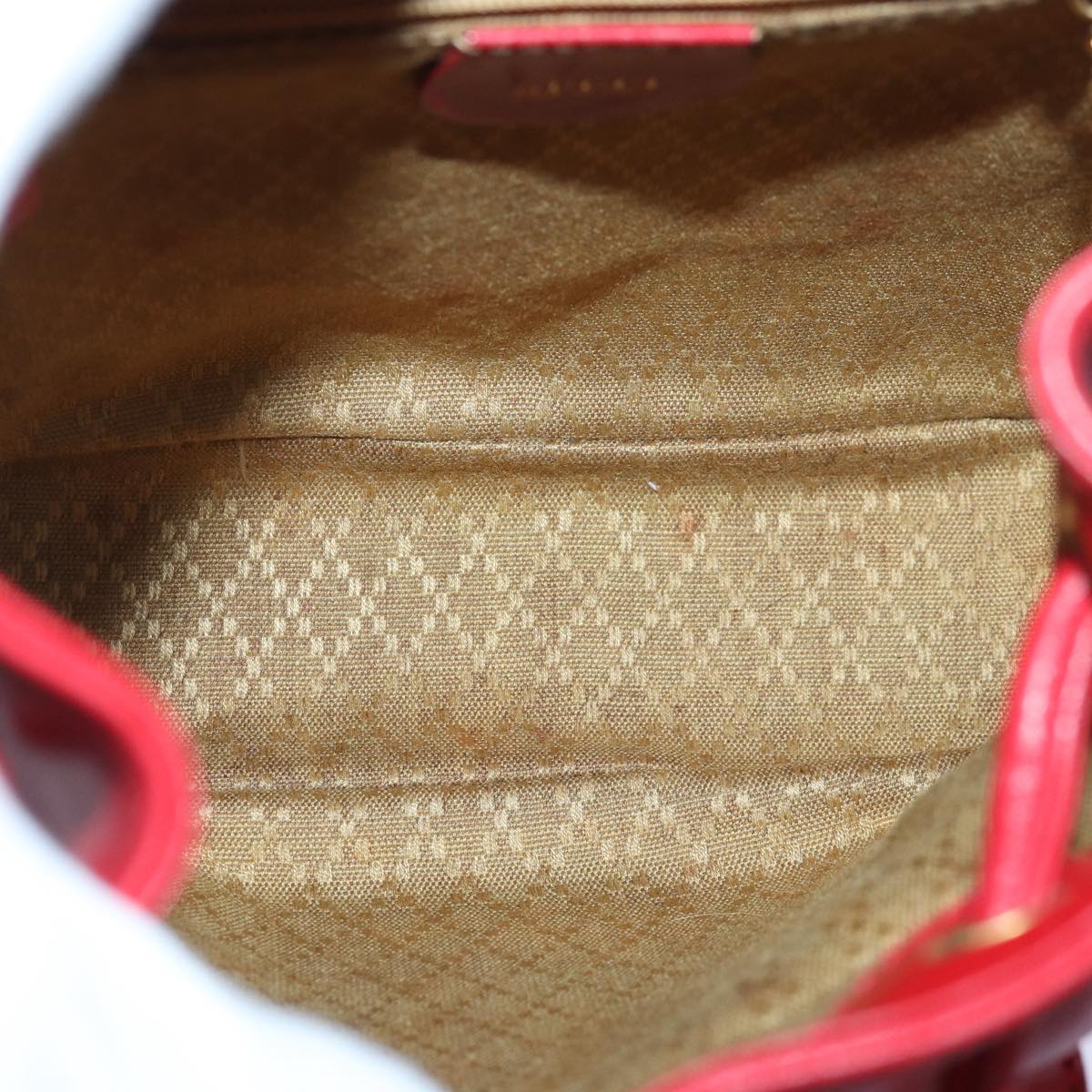 GUCCI Bamboo Backpack Leather Red 003 1705 0030 ar12168