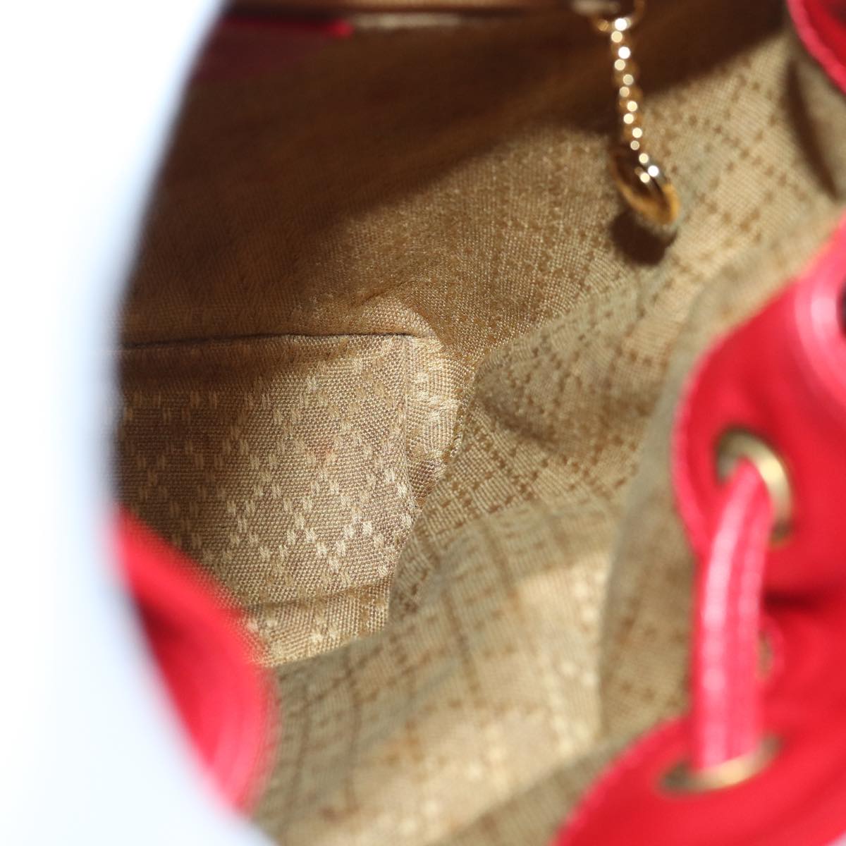GUCCI Bamboo Backpack Leather Red 003 1705 0030 ar12168