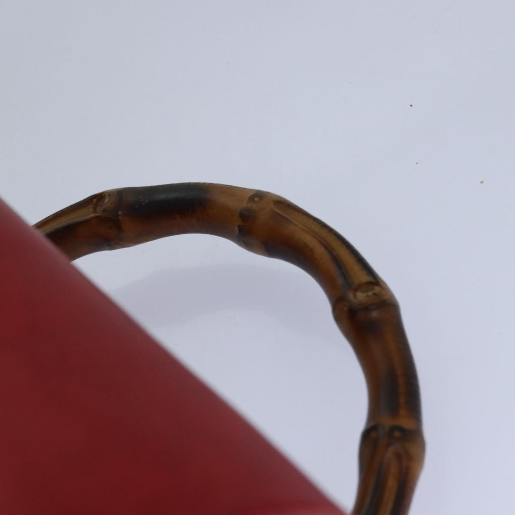 GUCCI Bamboo Backpack Leather Red 003 1705 0030 ar12168