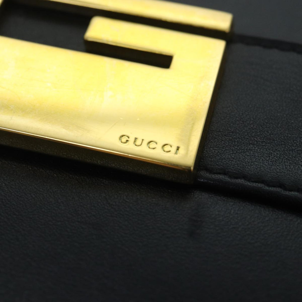 GUCCI Shoulder Bag Leather Black 001 1274 1912 ar12169