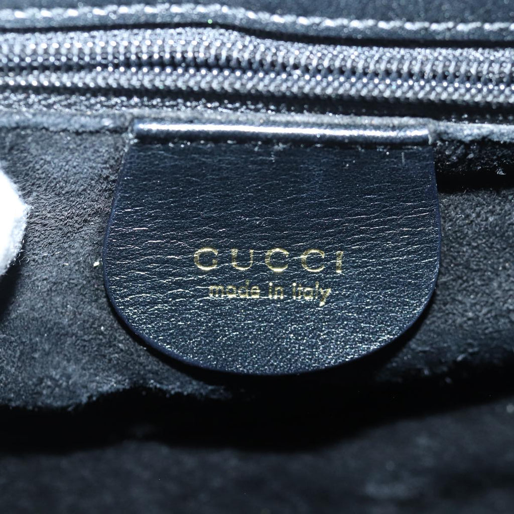 GUCCI Shoulder Bag Leather Black 001 1274 1912 ar12169