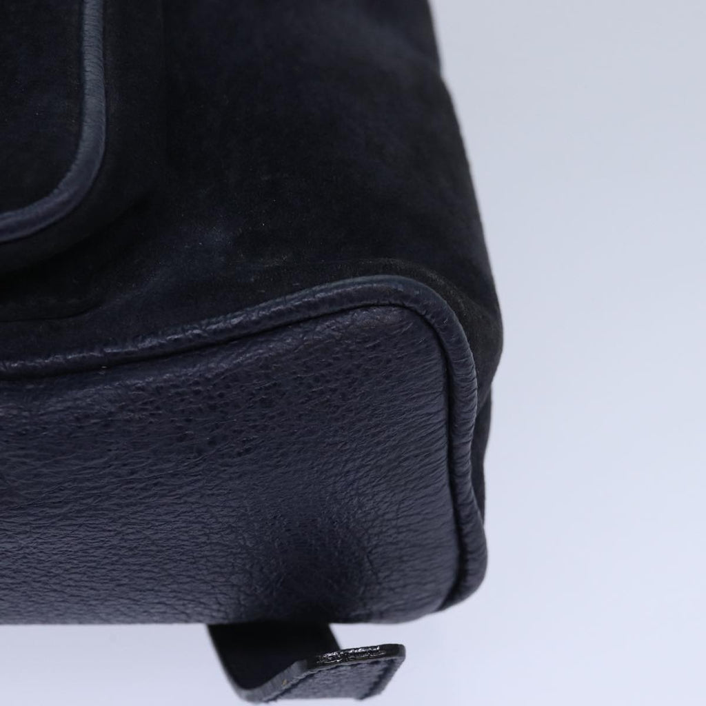 GUCCI Bamboo Backpack Suede Navy 003 1705 0030 ar12212