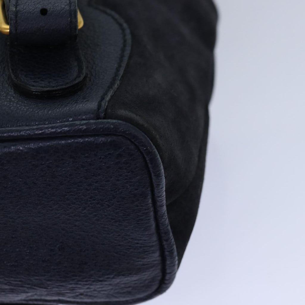 GUCCI Bamboo Backpack Suede Navy 003 1705 0030 ar12212