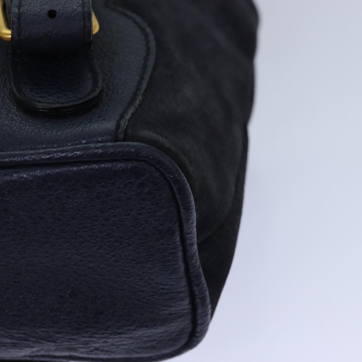 GUCCI Bamboo Backpack Suede Navy 003 1705 0030 ar12212