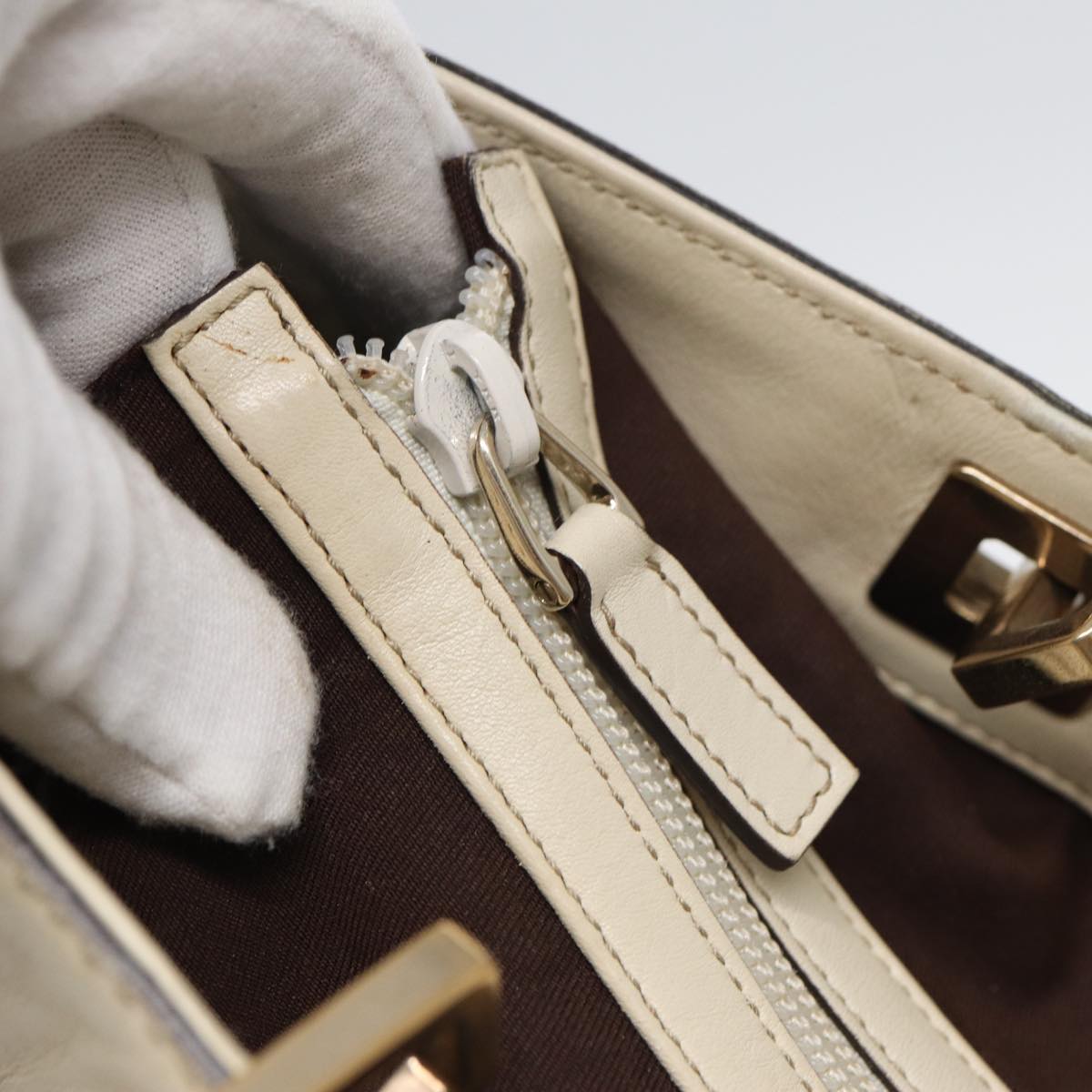 GUCCI GG Canvas Tote Bag Beige ar12215