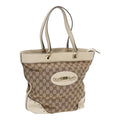GUCCI GG Canvas Tote Bag Beige ar12215
