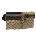 GUCCI GG Canvas Waist bag Beige ar12216