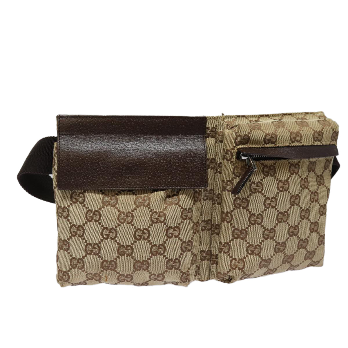 GUCCI GG Canvas Waist bag Beige ar12216