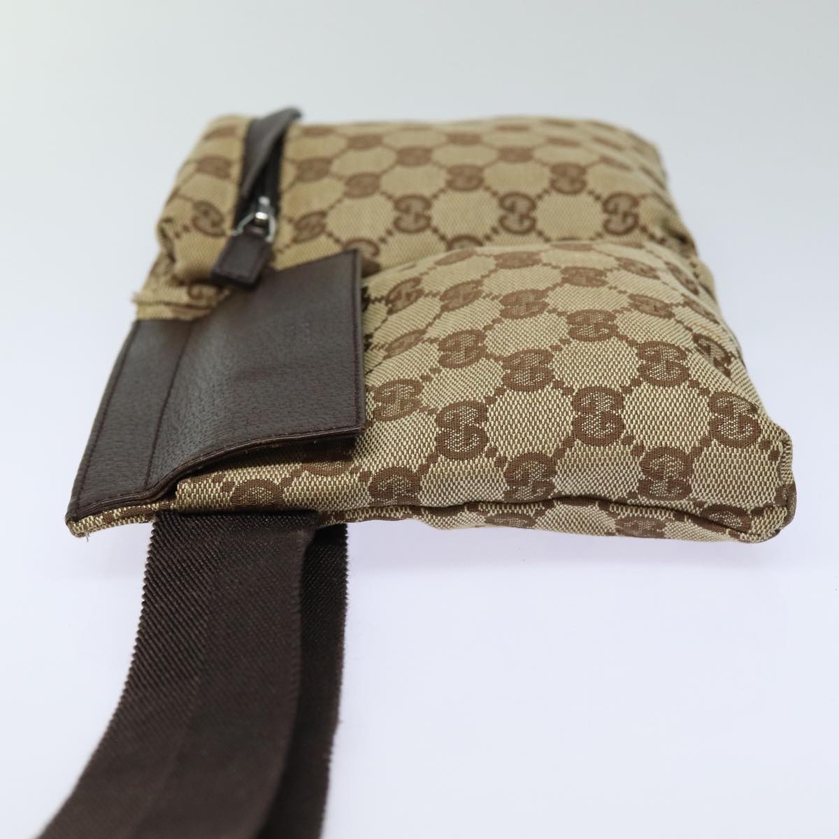 GUCCI GG Canvas Waist bag Beige ar12216